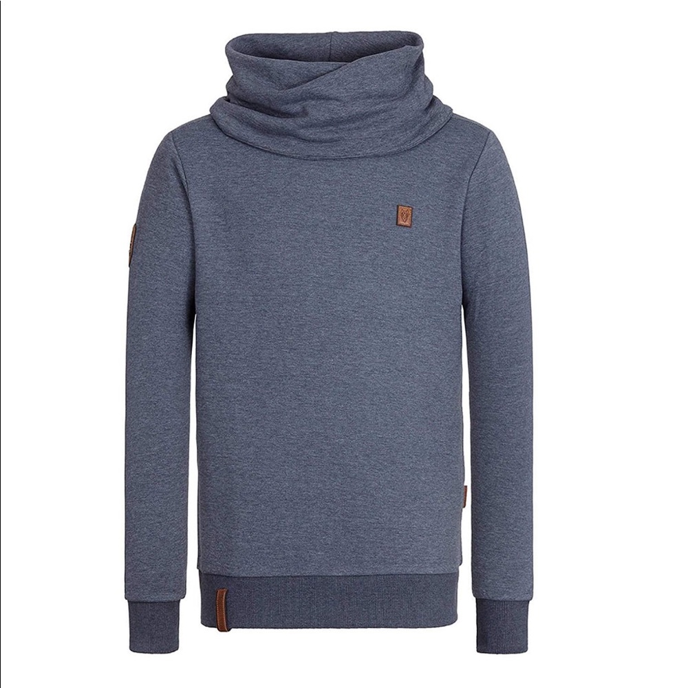 Naketano blue cowl neck sweatshirt